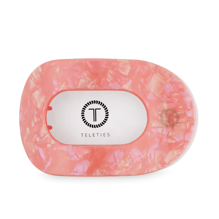 TELETIES Gifts Flat Round Hair Clip | Large | Dreamsicle