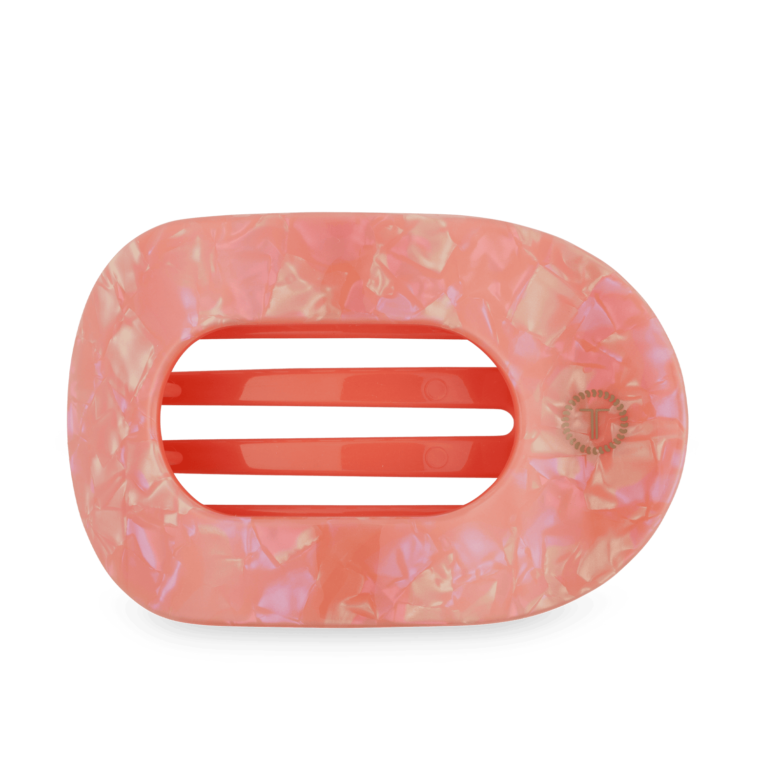 TELETIES Gifts Flat Round Hair Clip | Large | Dreamsicle