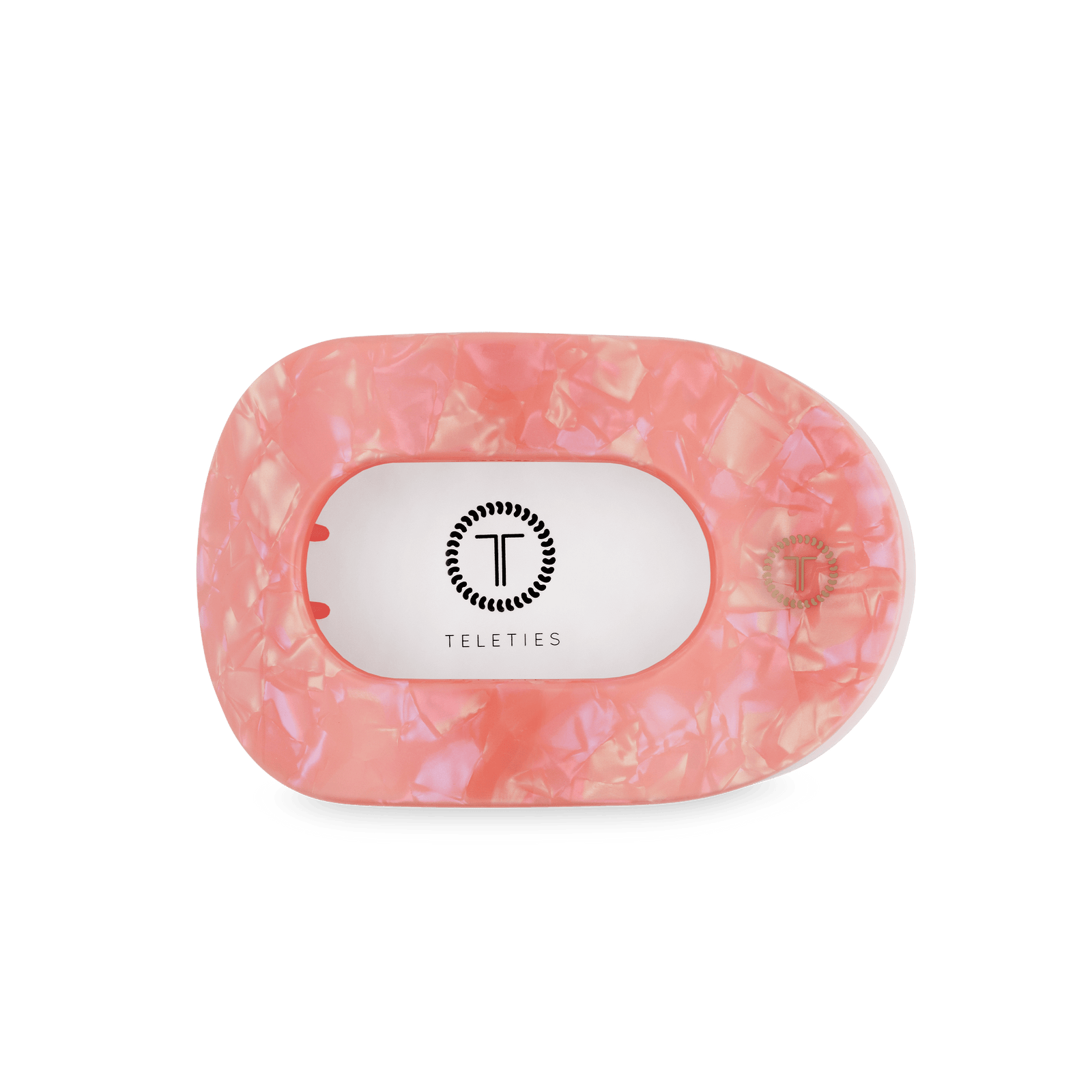 TELETIES Gifts Flat Round Hair Clip | Medium | Dreamsicle