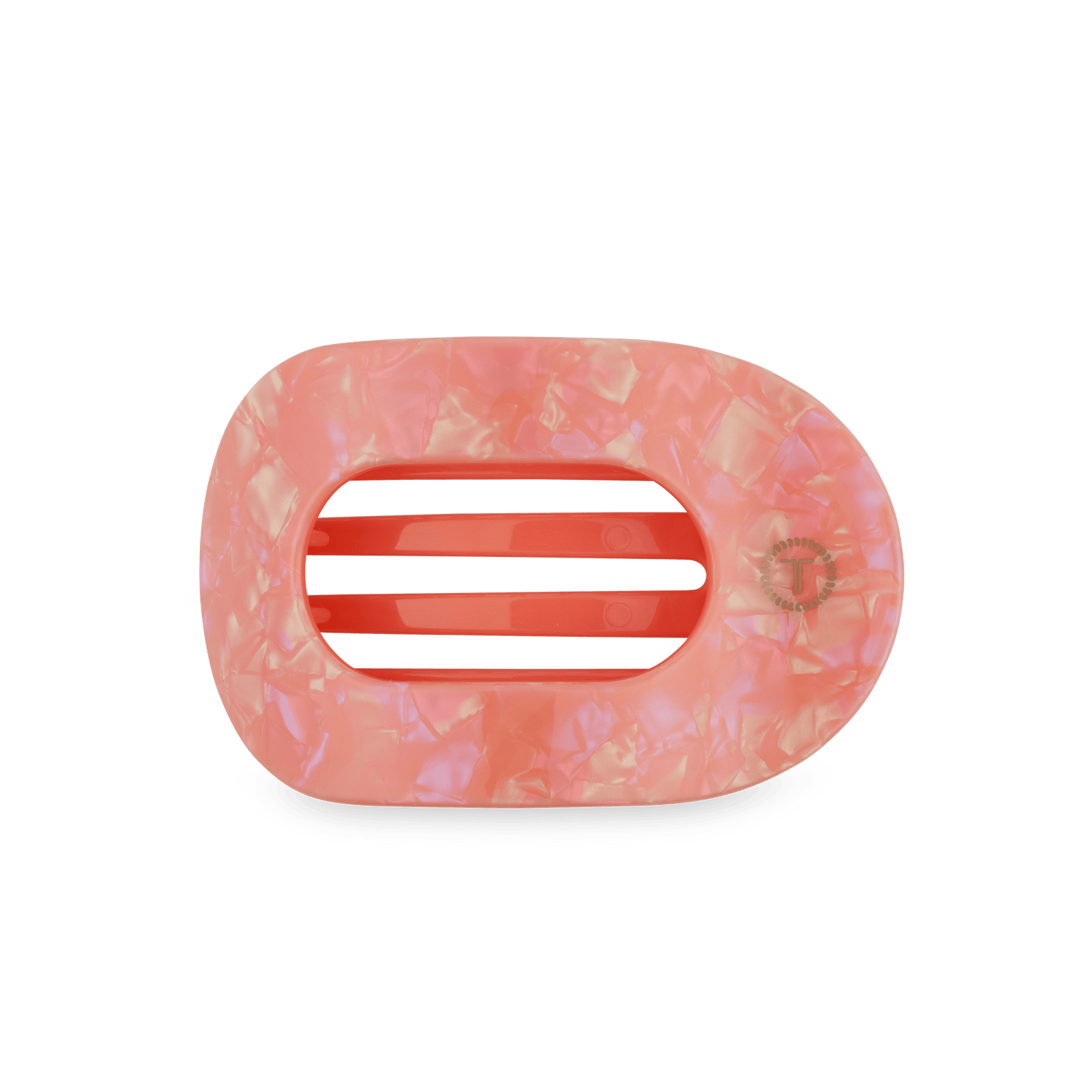 TELETIES Gifts Flat Round Hair Clip | Medium | Dreamsicle