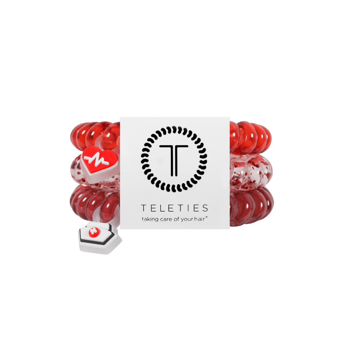 TELETIES Gifts Heart and Hustle | Large | Hair Ties