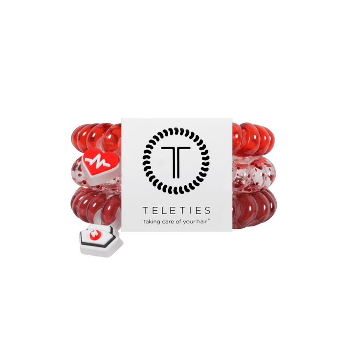 TELETIES Gifts Heart and Hustle | Large | Hair Ties