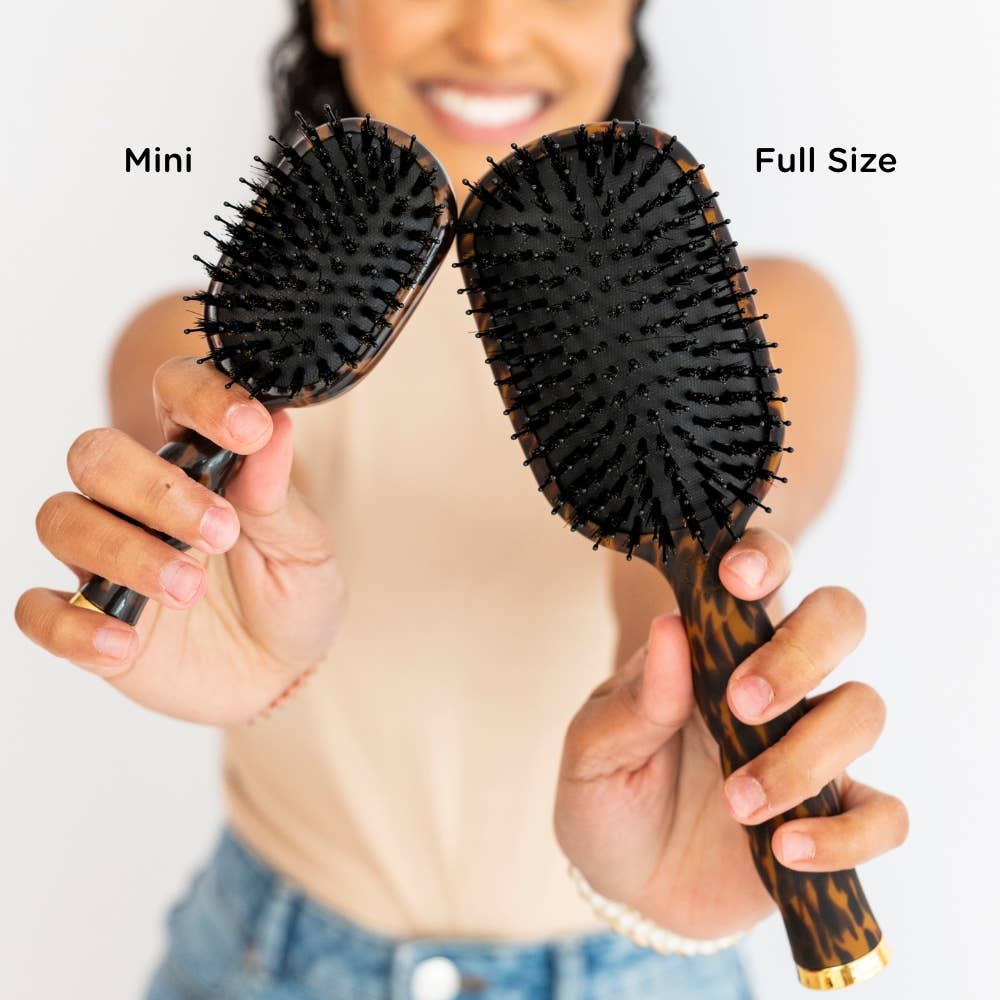 TELETIES Gifts Mini Boar Brush | Tortoise