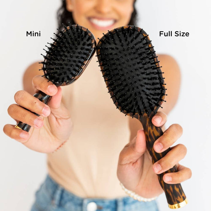TELETIES Gifts Mini Boar Brush | Tortoise