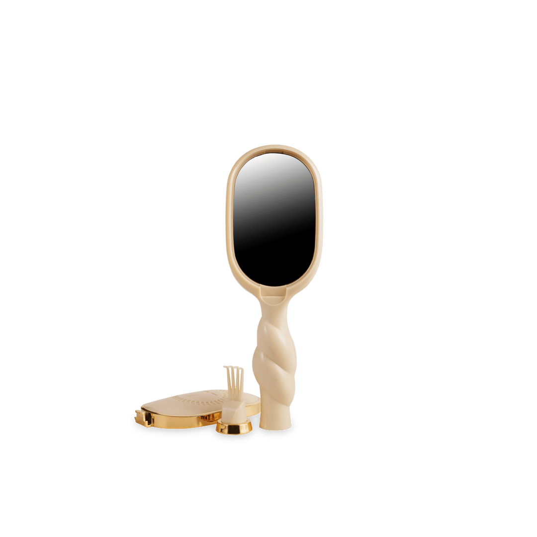 TELETIES Gifts Mini Detangler Brush for Medium Hair - Tan