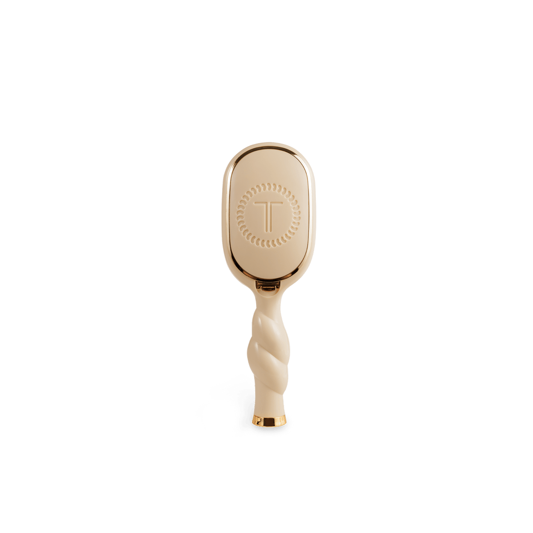 TELETIES Gifts Mini Detangler Brush for Medium Hair - Tan