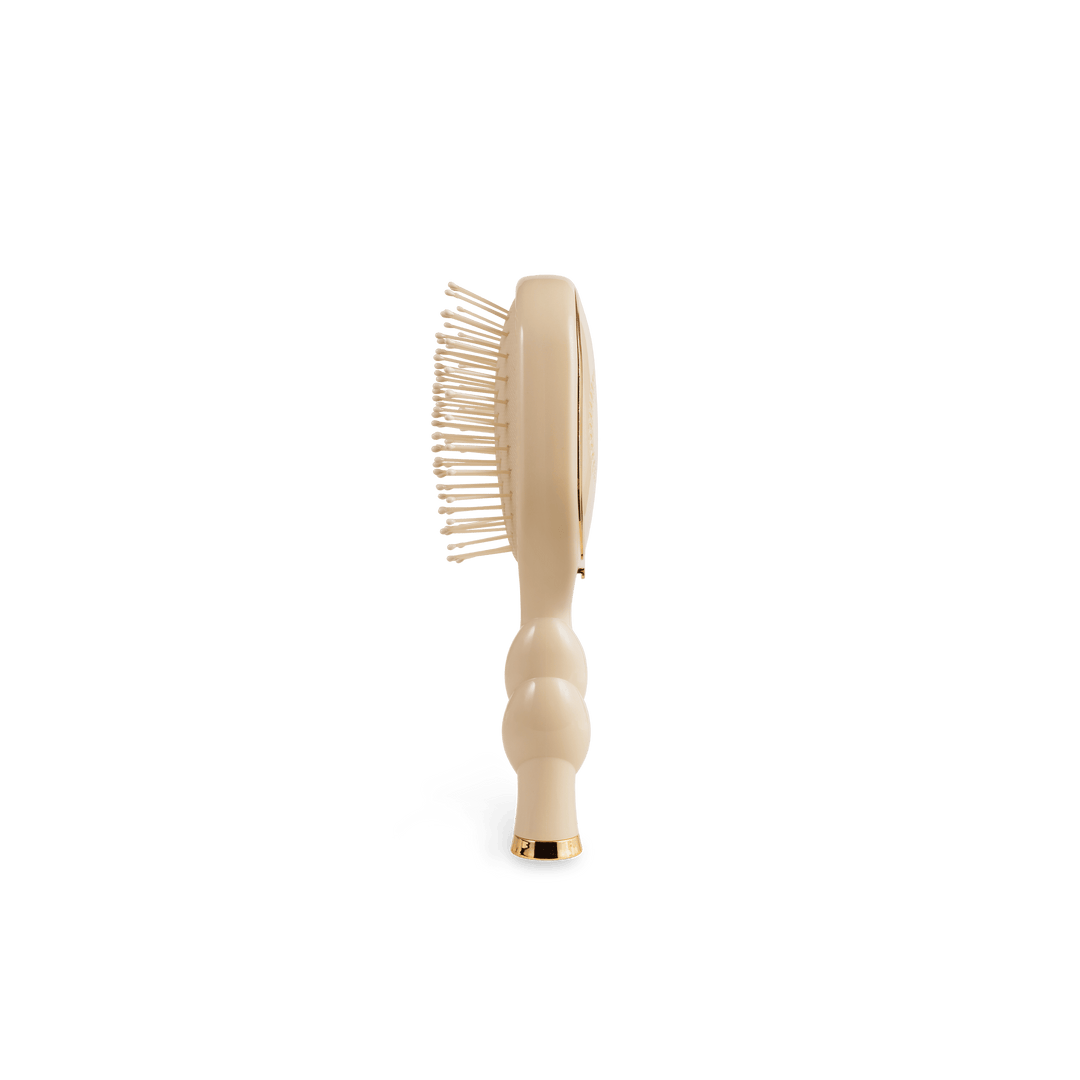 TELETIES Gifts Mini Detangler Brush for Medium Hair - Tan