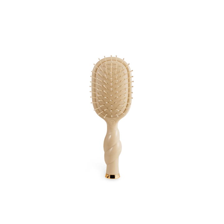 TELETIES Gifts Mini Detangler Brush for Medium Hair - Tan