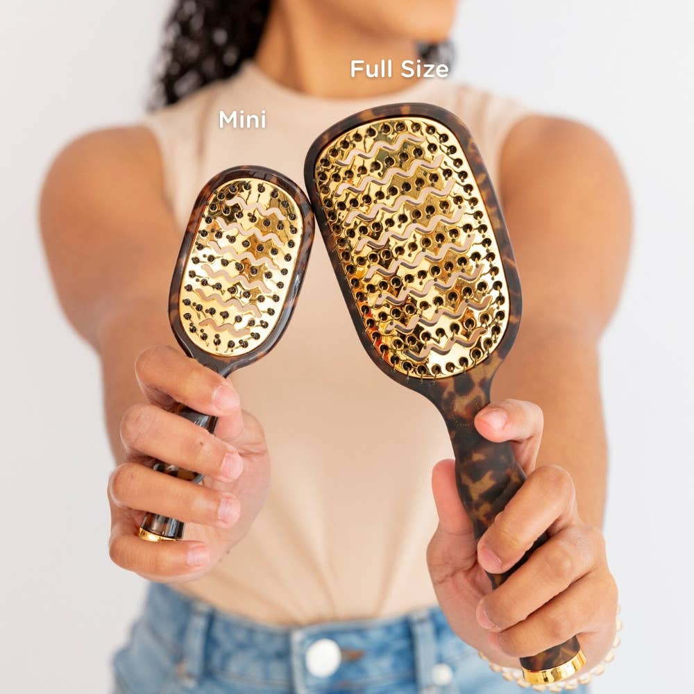 TELETIES Gifts Mini Vented Brush | Tortoise