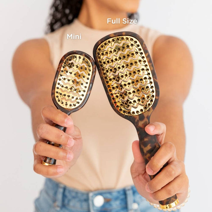 TELETIES Gifts Mini Vented Brush | Tortoise
