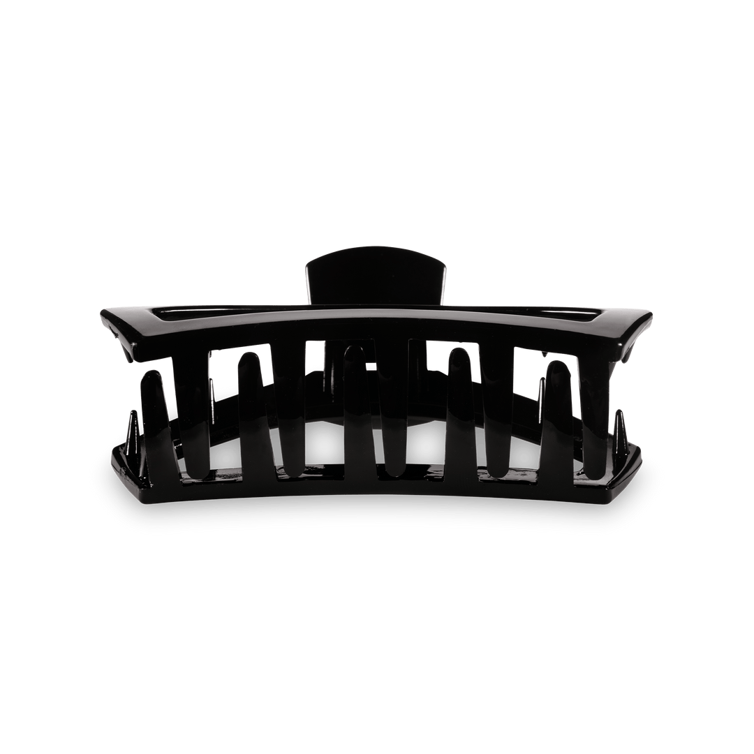 TELETIES Gifts Open Hair Clip | Med. | Jet Black