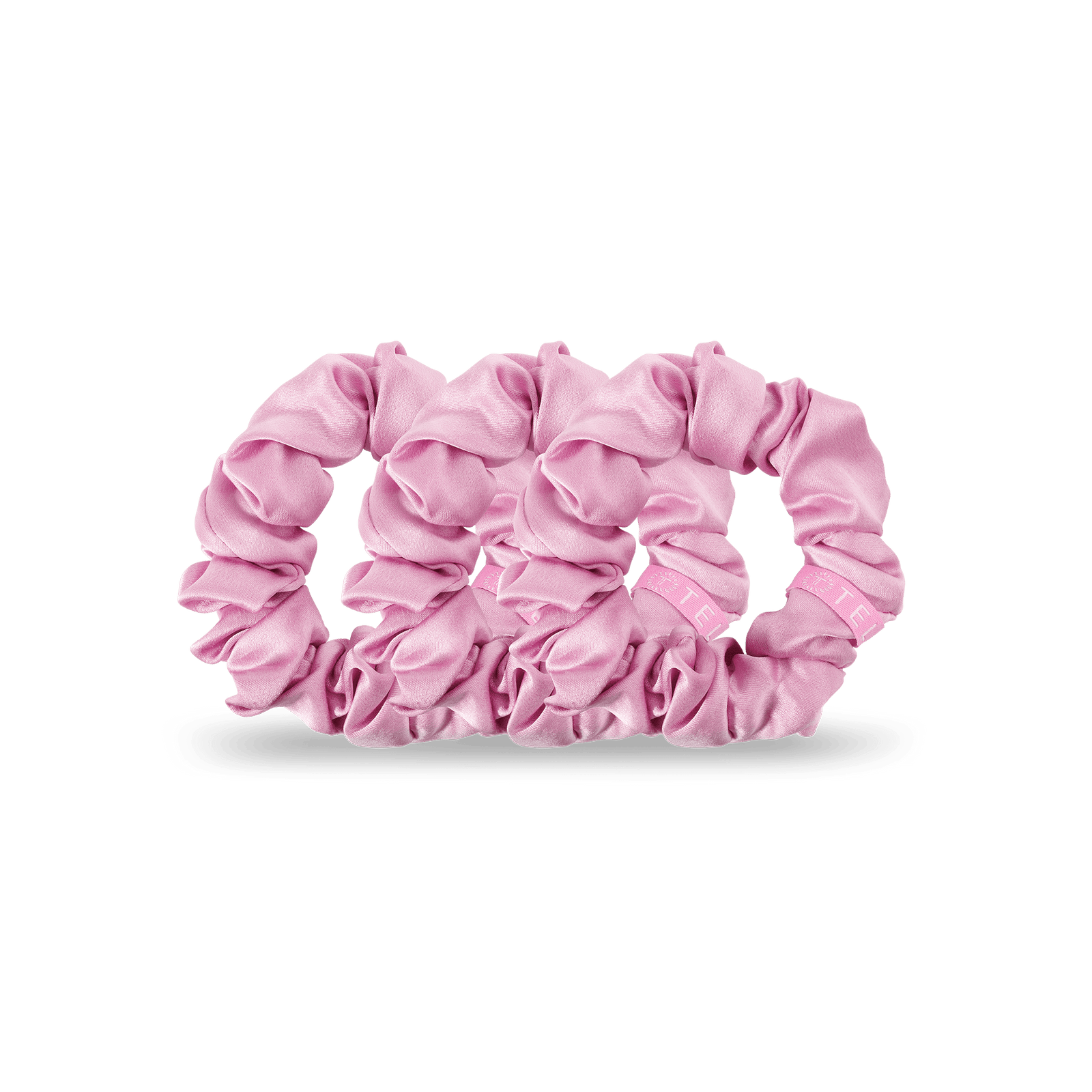TELETIES Gifts Silk Scrunchies | Large | I Pink I Love You