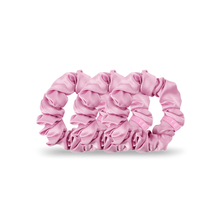 TELETIES Gifts Silk Scrunchies | Large | I Pink I Love You