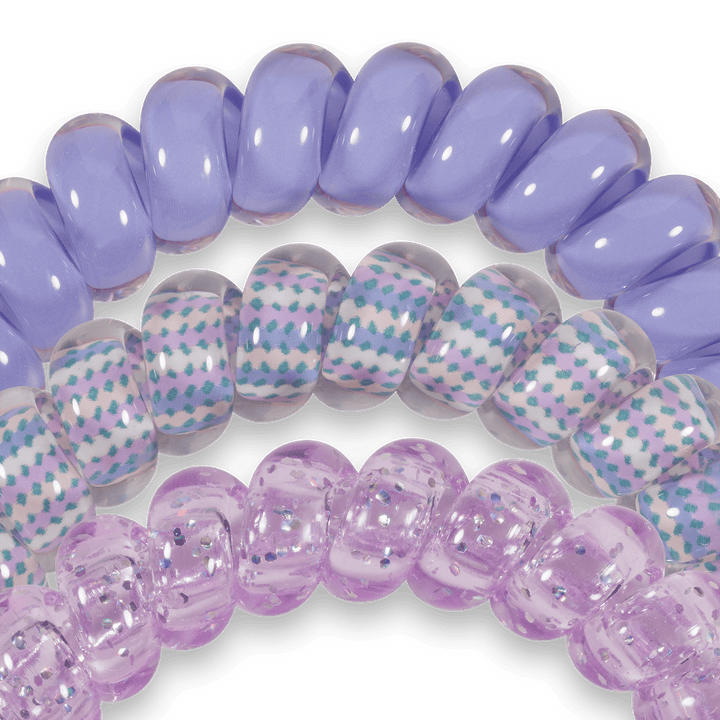 TELETIES Gifts Spiral Hair Coils | Large | Lavender Mist