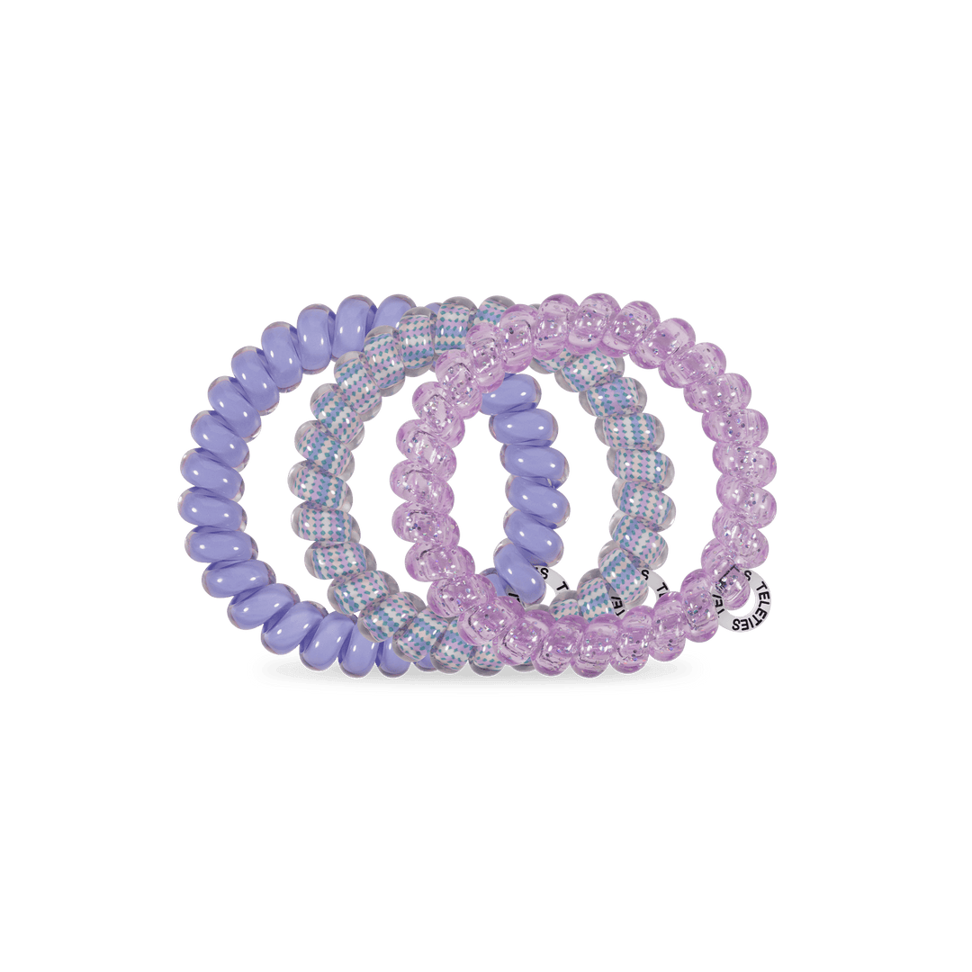 TELETIES Gifts Spiral Hair Coils | Large | Lavender Mist