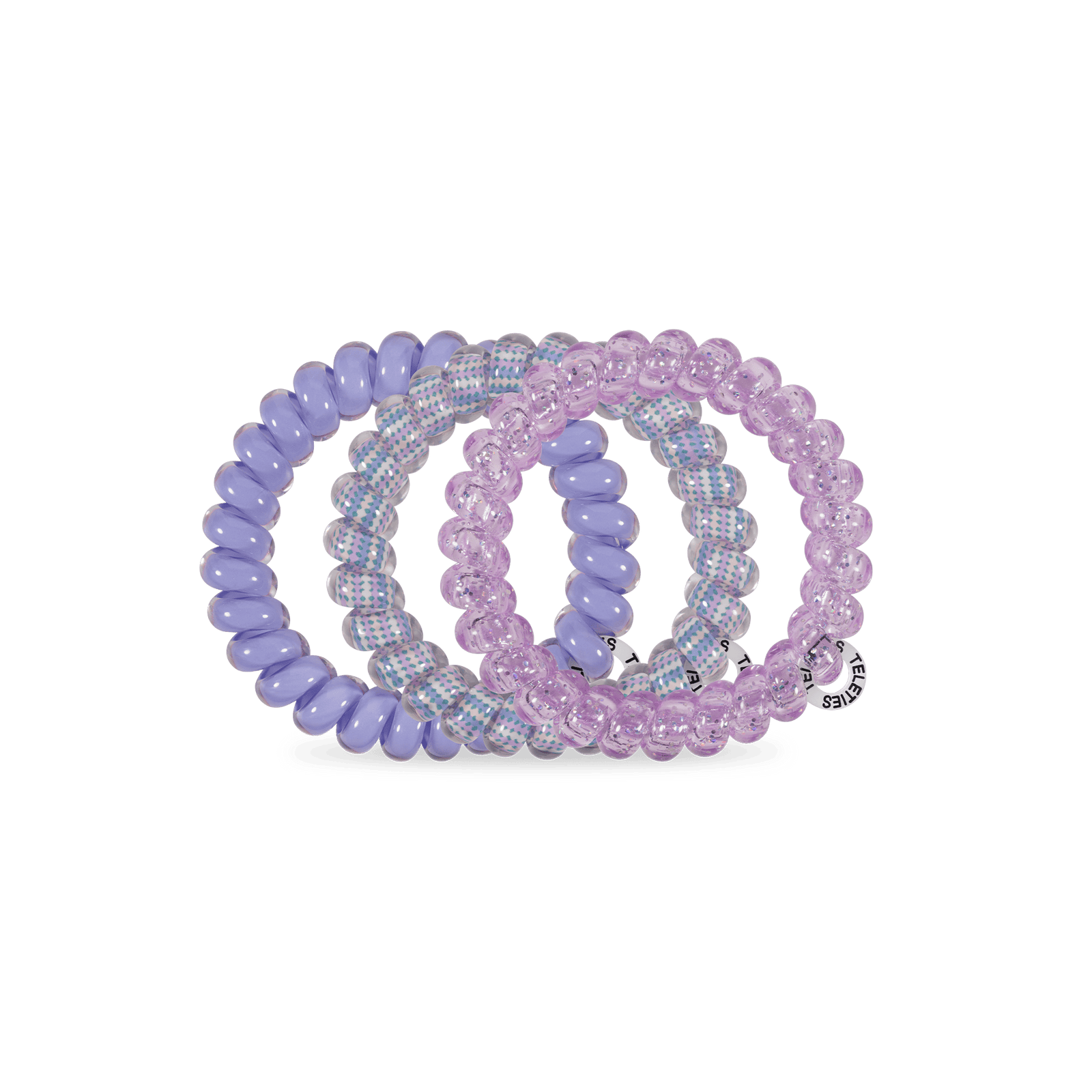 TELETIES Gifts Spiral Hair Coils | Large | Lavender Mist