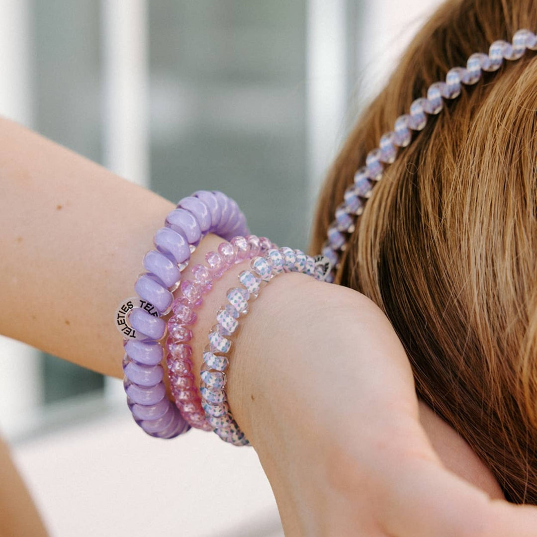 TELETIES Gifts Spiral Hair Coils | Large | Lavender Mist