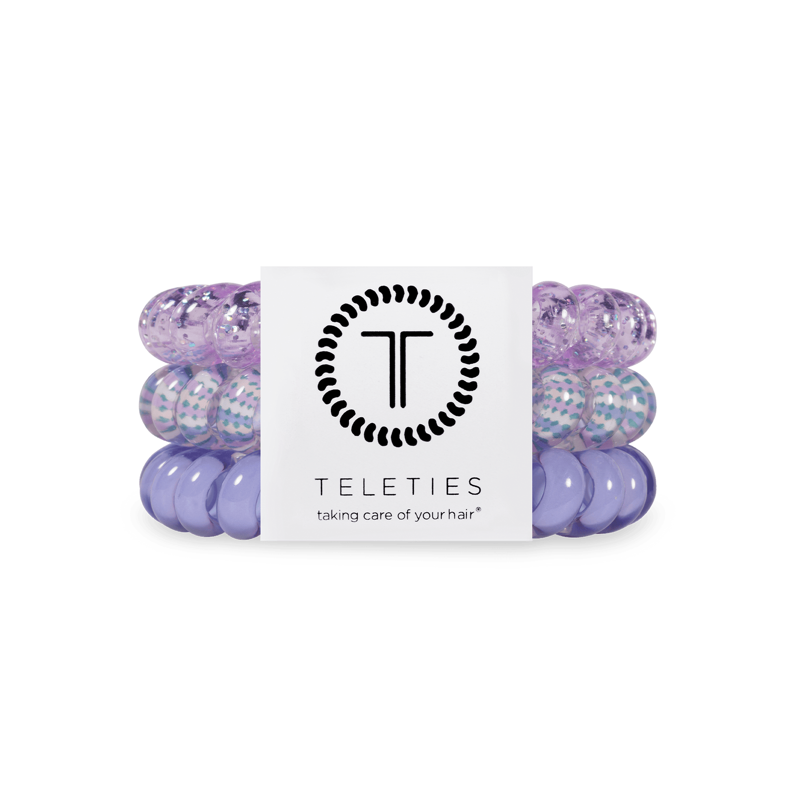 TELETIES Gifts Spiral Hair Coils | Large | Lavender Mist