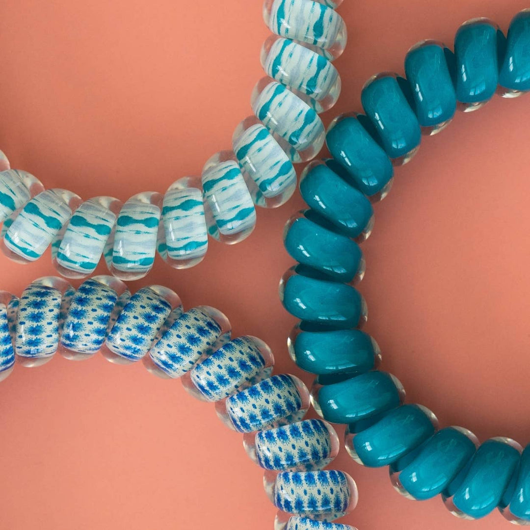 TELETIES Gifts Spiral Hair Coils | Large | Soft Surf