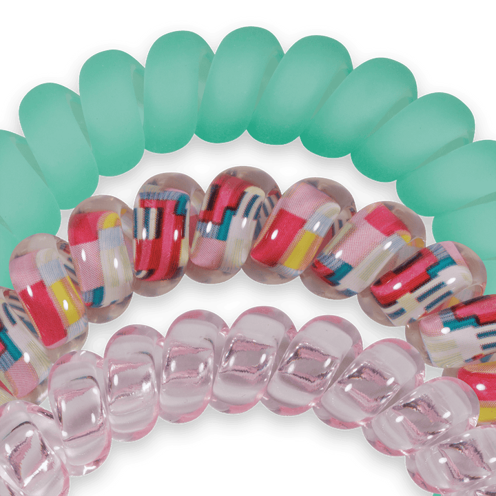 TELETIES Gifts Spiral Hair Coils | Large | Spring Splash