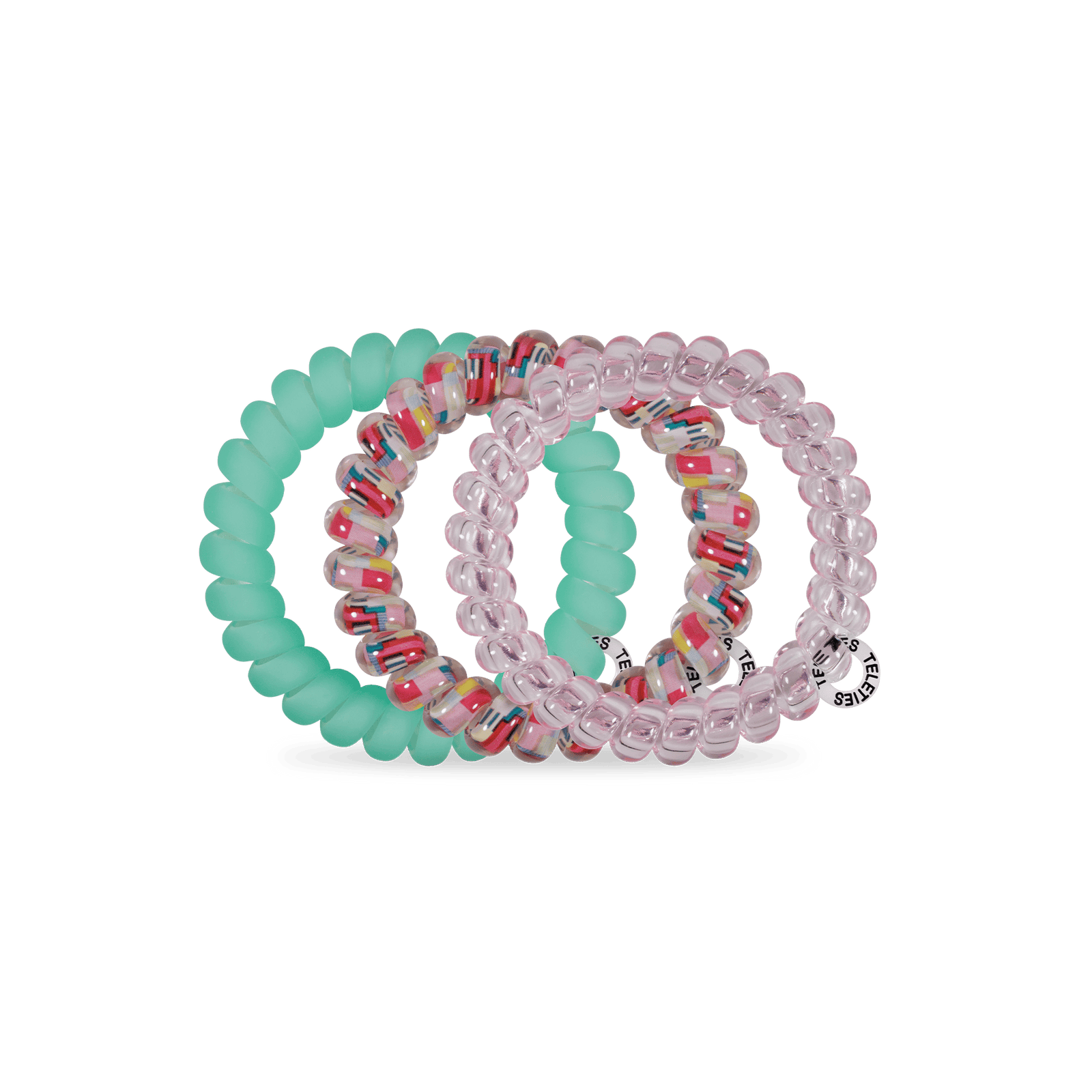 TELETIES Gifts Spiral Hair Coils | Large | Spring Splash