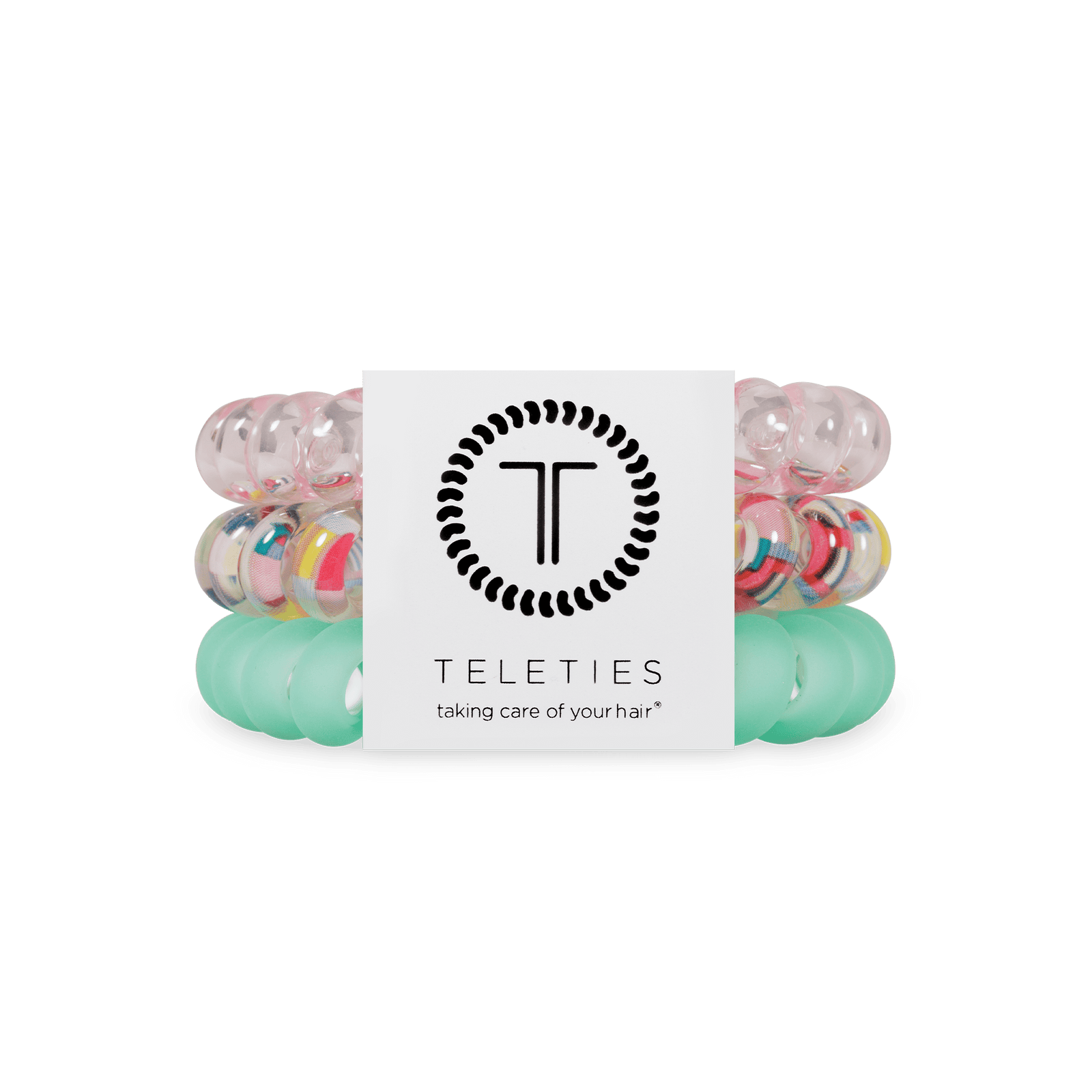 TELETIES Gifts Spiral Hair Coils | Large | Spring Splash