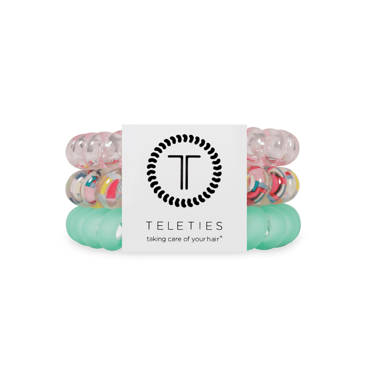 TELETIES Gifts Spiral Hair Coils | Large | Spring Splash
