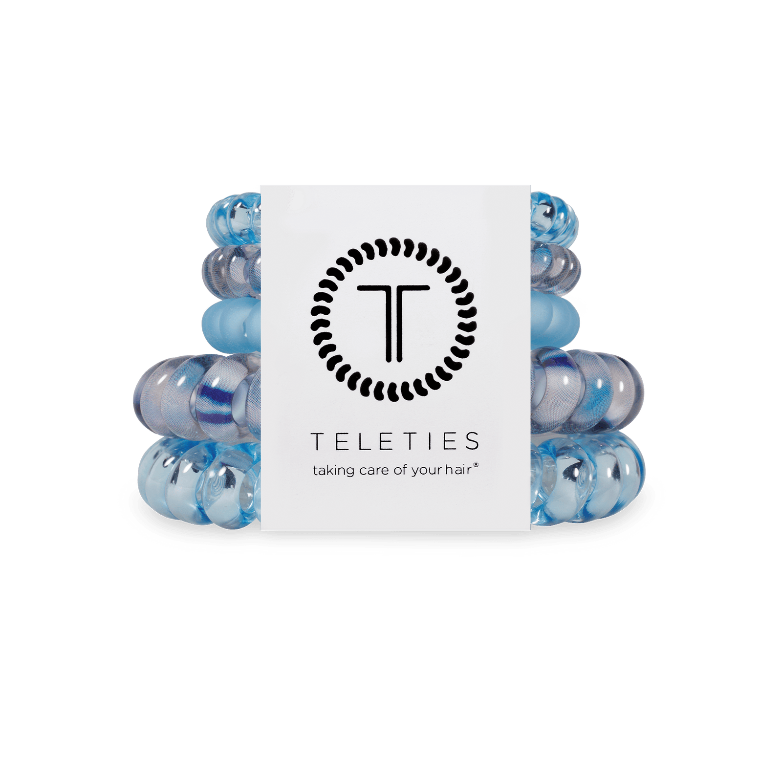 TELETIES Gifts Spiral Hair Coils | Mix Pack | Blue Lagoon