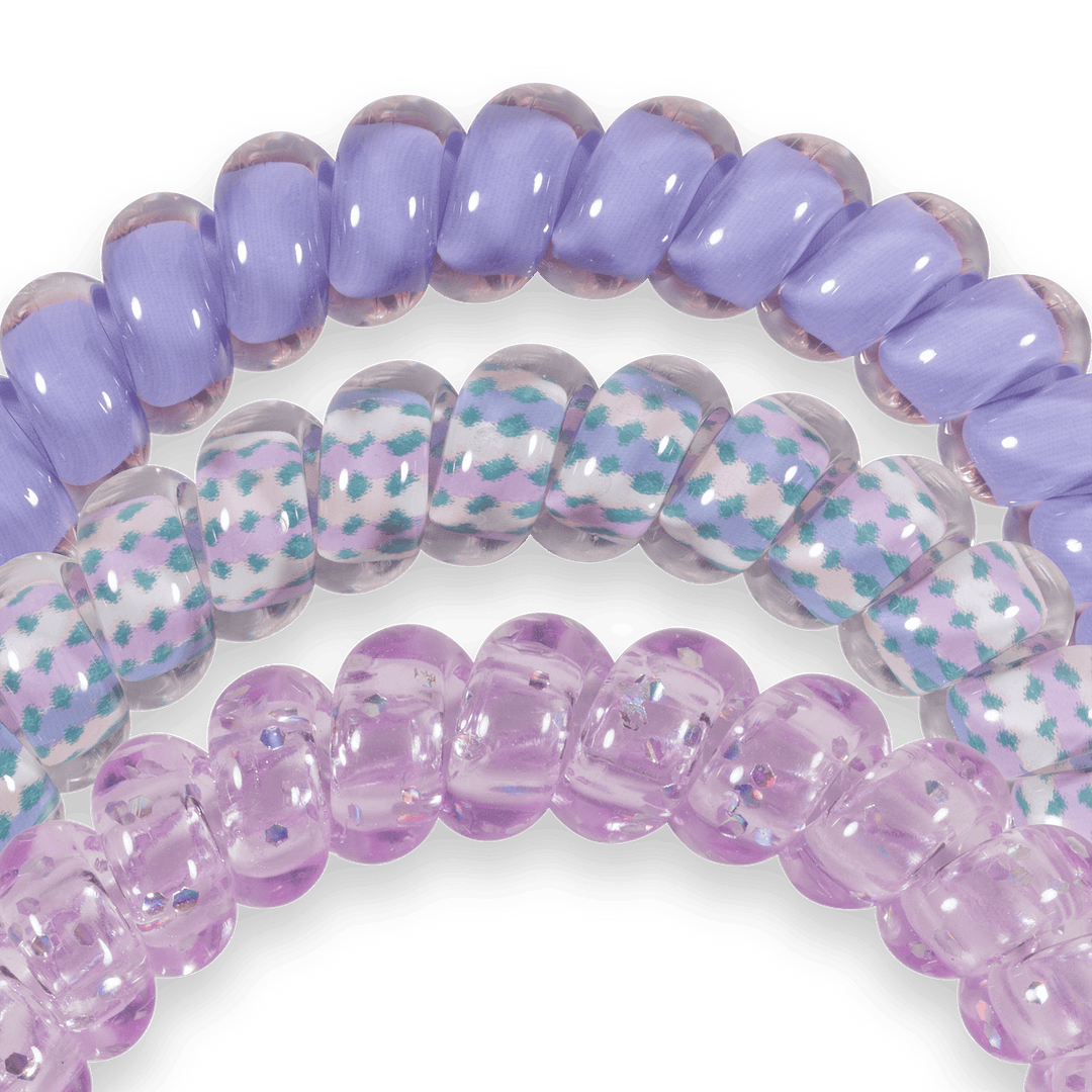 TELETIES Gifts Spiral Hair Coils | Small | Lavender Mist