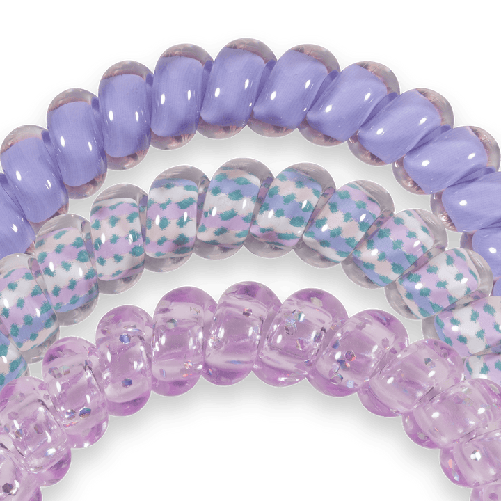 TELETIES Gifts Spiral Hair Coils | Small | Lavender Mist