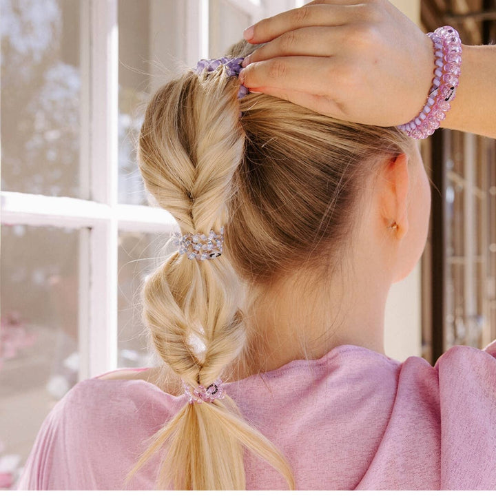 TELETIES Gifts Spiral Hair Coils | Small | Lavender Mist