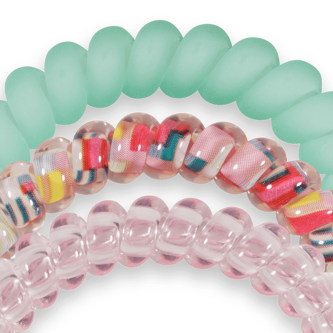 TELETIES Gifts Spiral Hair Coils | Small | Spring Splash