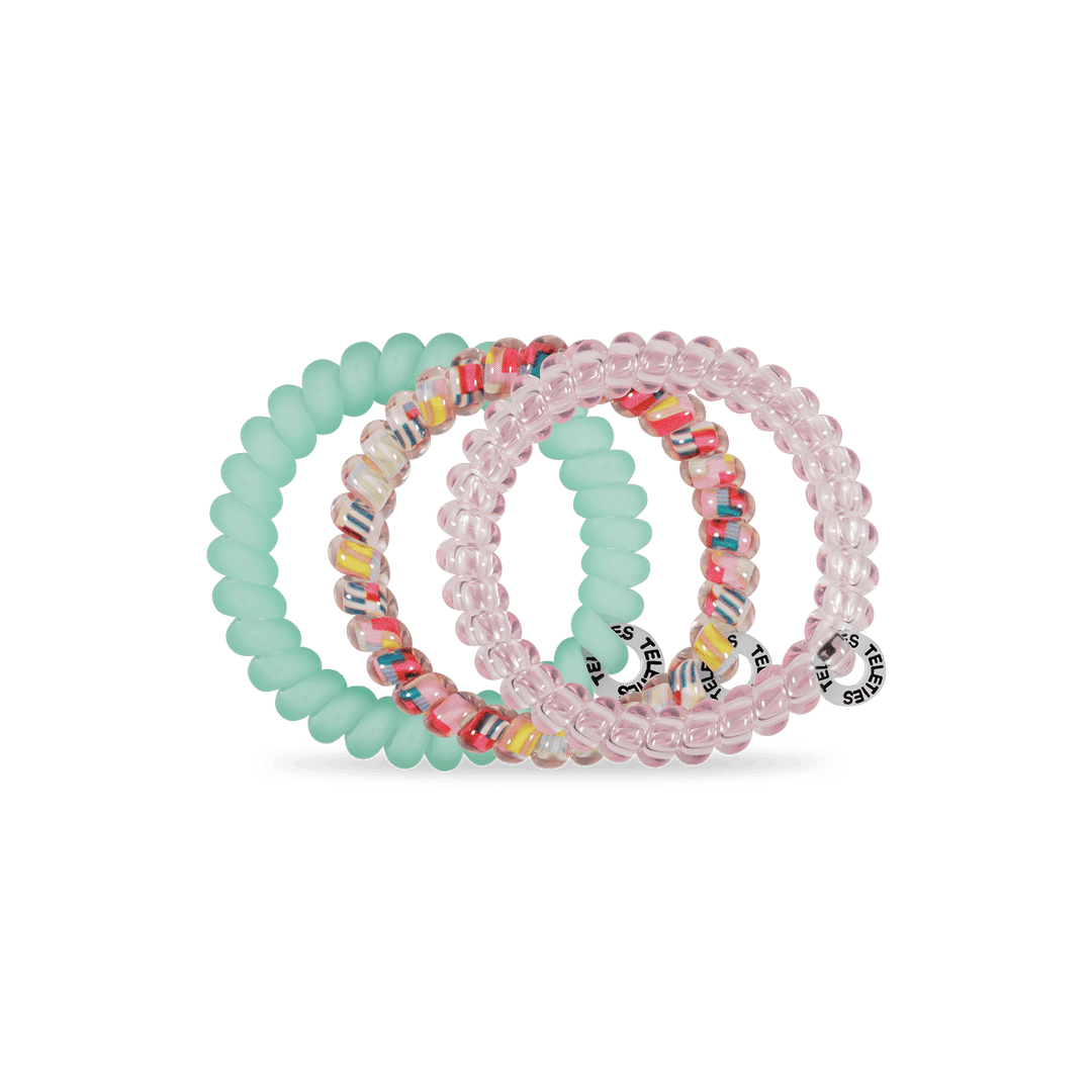 TELETIES Gifts Spiral Hair Coils | Small | Spring Splash
