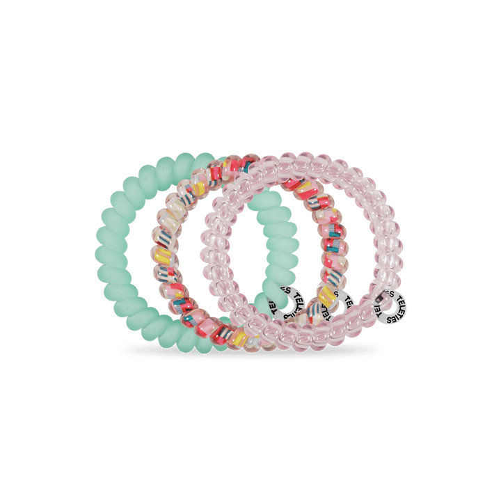 TELETIES Gifts Spiral Hair Coils | Small | Spring Splash