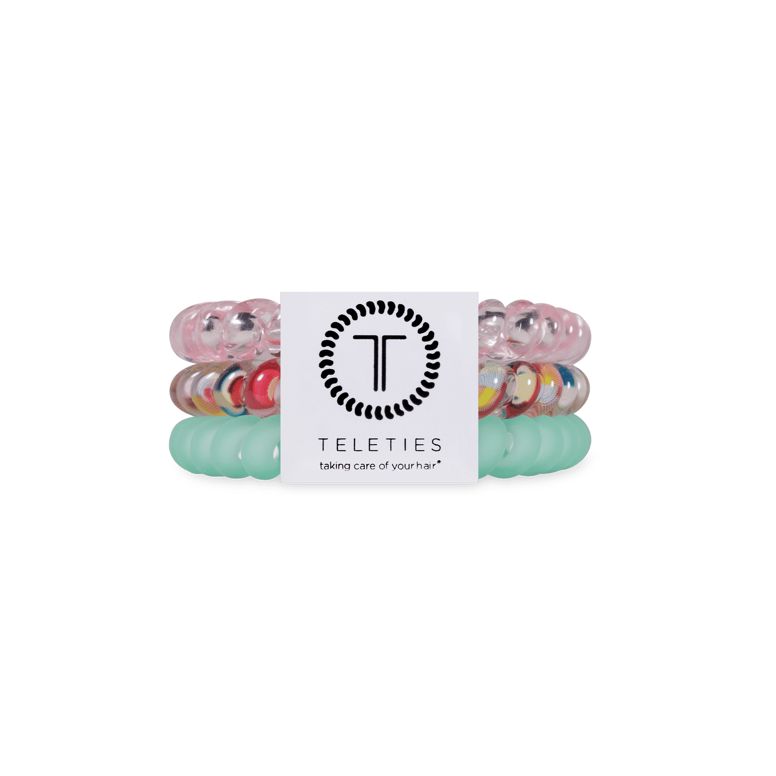 TELETIES Gifts Spiral Hair Coils | Small | Spring Splash