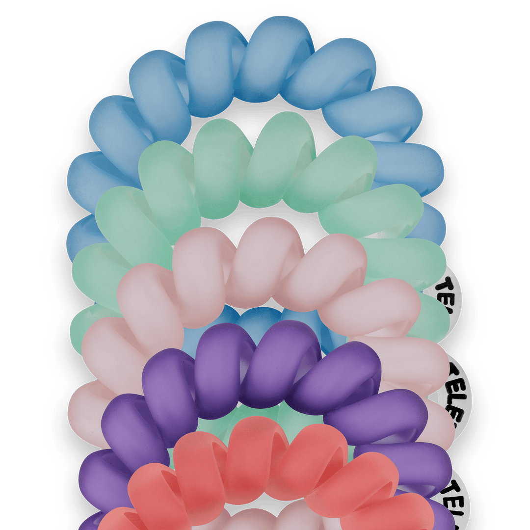 TELETIES Gifts Spiral Hair Coils | Tiny | Color Rush