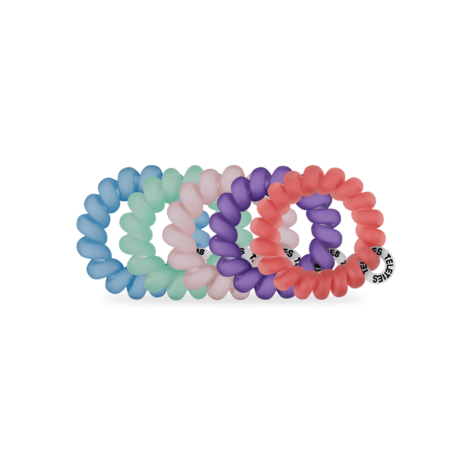 TELETIES Gifts Spiral Hair Coils | Tiny | Color Rush