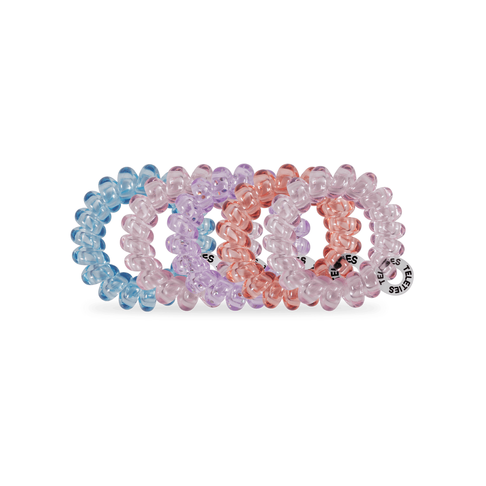 TELETIES Gifts Spiral Hair Coils | Tiny | Sea Glass