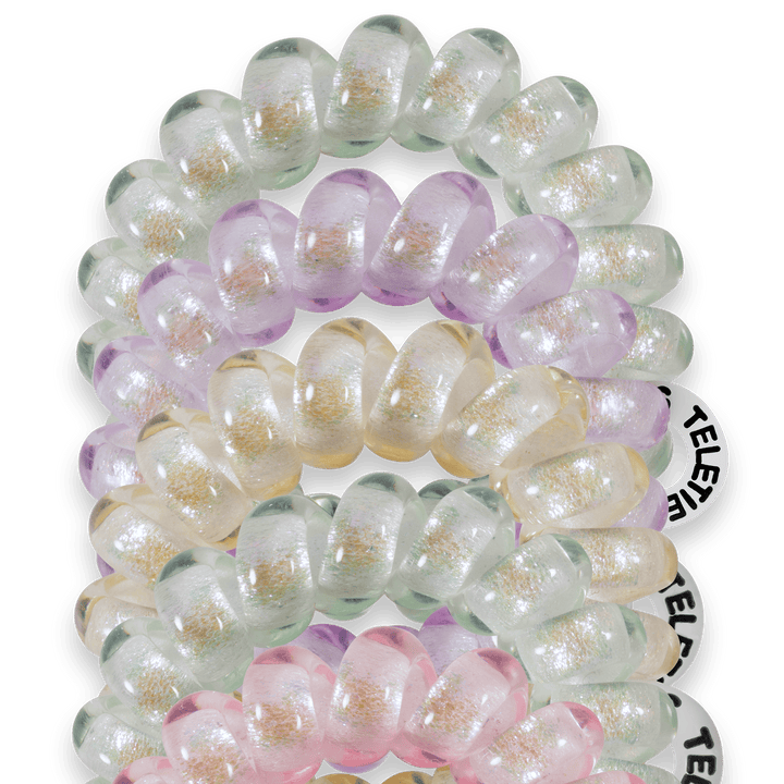 TELETIES Gifts Spiral Hair Coils | Tiny | Shimmering Spring