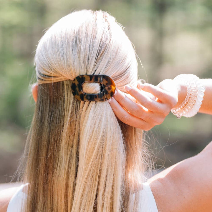 TELETIES Gifts Tiny | Flat Round Hair Clip