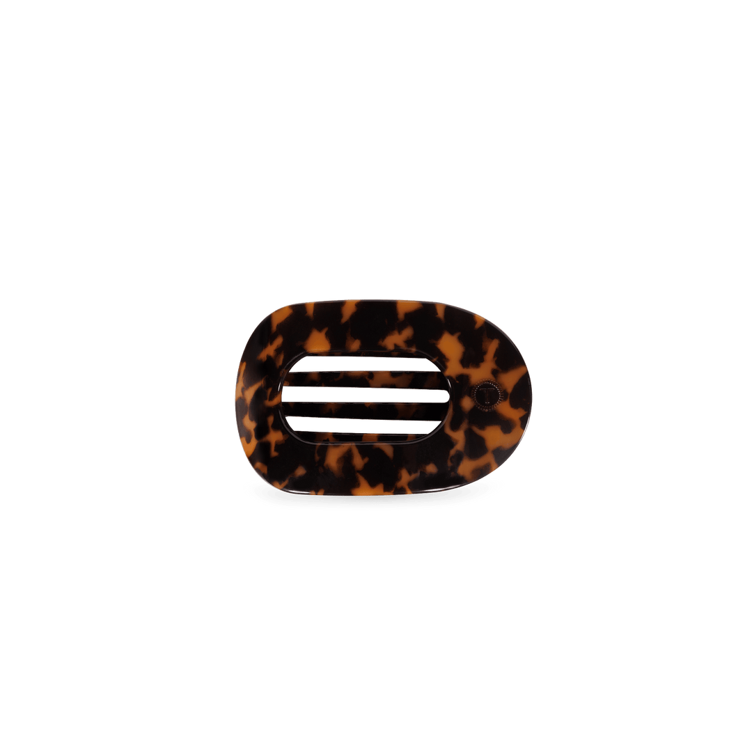 TELETIES Gifts Tortoise Tiny | Flat Round Hair Clip