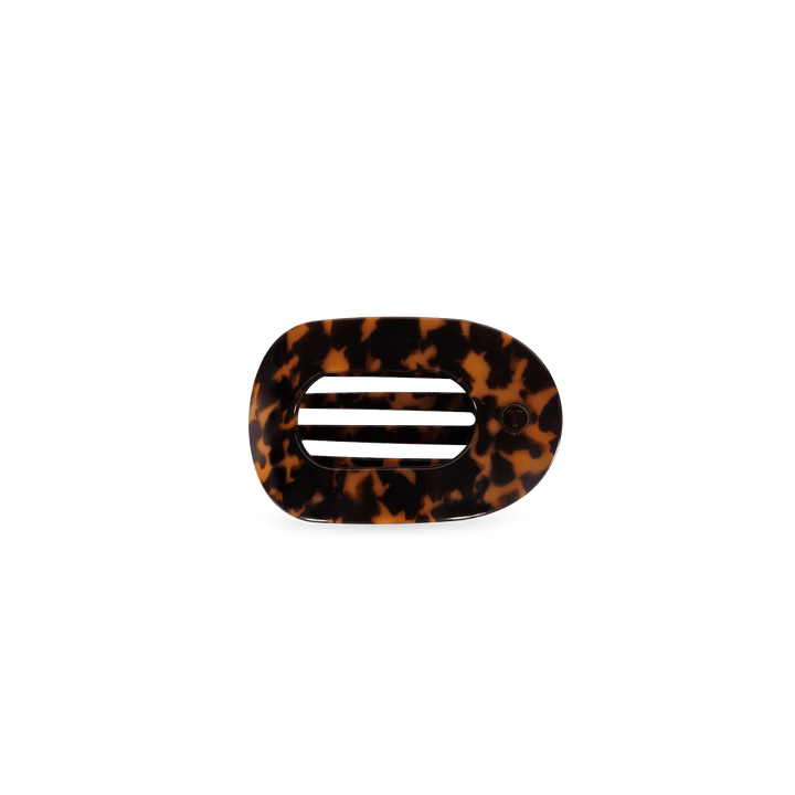 TELETIES Gifts Tortoise Tiny | Flat Round Hair Clip