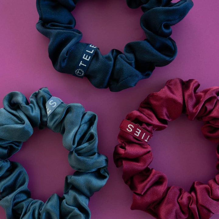 TELETIES Hair Accessories Autumn Assortments Large Silk Scrunchie