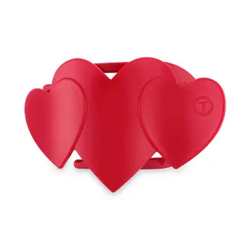 TELETIES Holiday Flat Hair Clip | Tiny | Heart to Heart