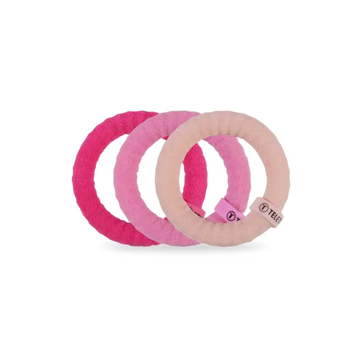 TELETIES Holiday Nylon Hair Ties | Small | Kiss & Tell