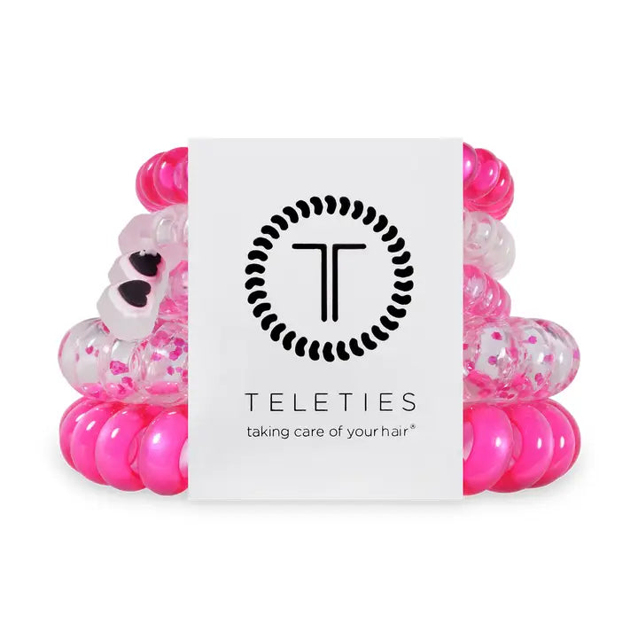 TELETIES Holiday Spiral Hair Coils | Mix Pack | Flirt Alert