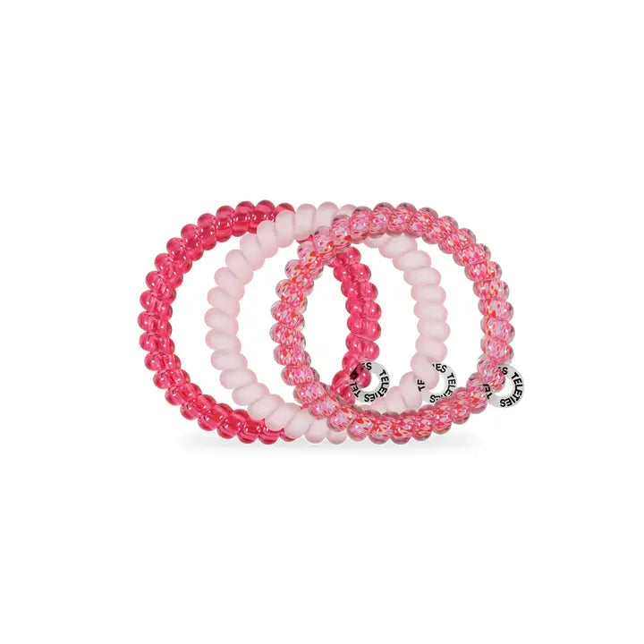 TELETIES Holiday Spiral Hair Coils | Small | Love You, Mean It!