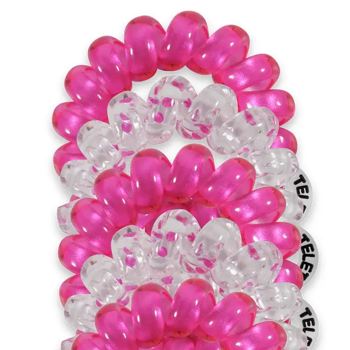 TELETIES Holiday Spiral Hair Coils | Tiny | Flirt Alert