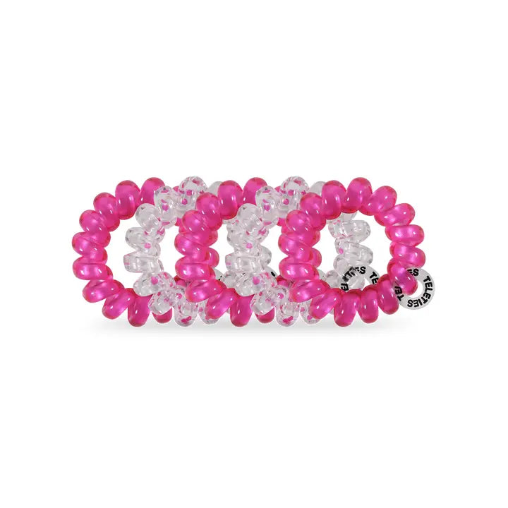 TELETIES Holiday Spiral Hair Coils | Tiny | Flirt Alert