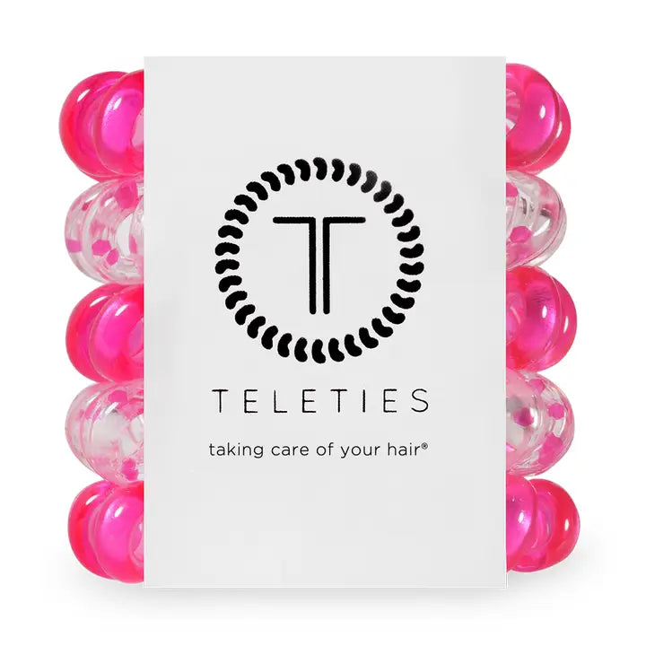 TELETIES Holiday Spiral Hair Coils | Tiny | Flirt Alert